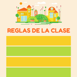 Poster: reglas de la clase