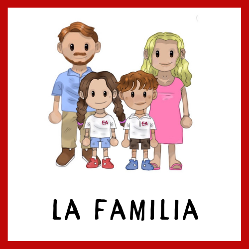 Juego de memoria – La familia – Educando America – Spanish School